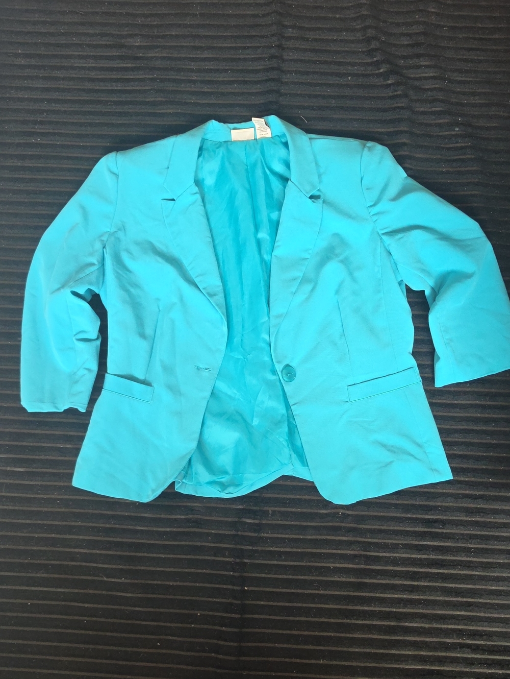 Kim Rogers Teal Single-Button Women's Blazer